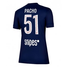 Paris Saint-Germain Willian Pacho #51 Thuis tenue Dames 2025-26 Korte Mouw